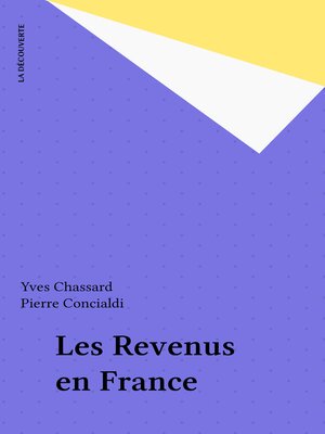 cover image of Les Revenus en France